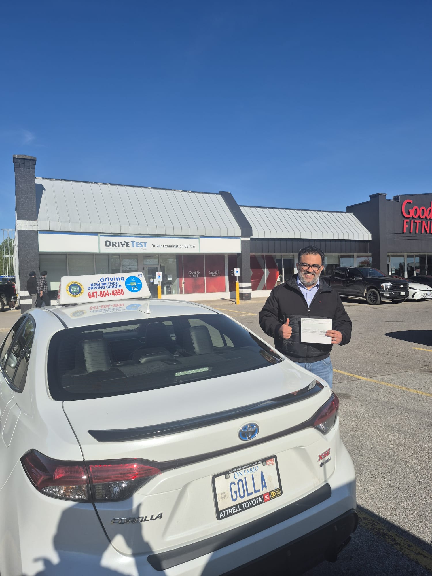 Student passed at DriveTest examination centre